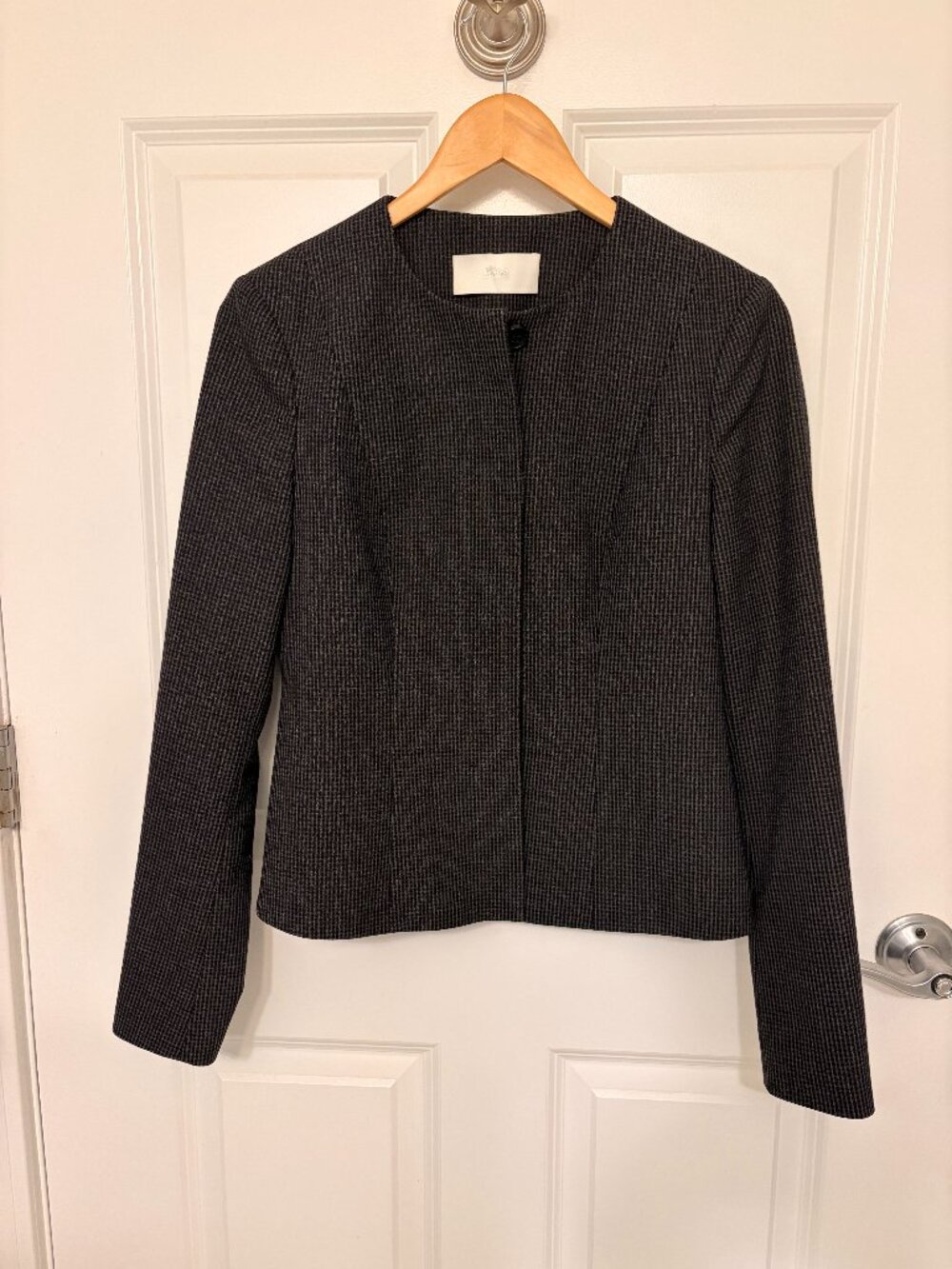 Hugo Boss Wool Checked Blazer Size 4